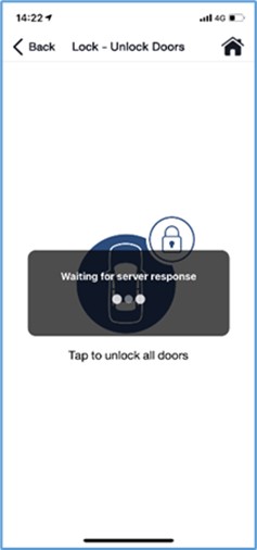 Honda Connect unlock doors server response
