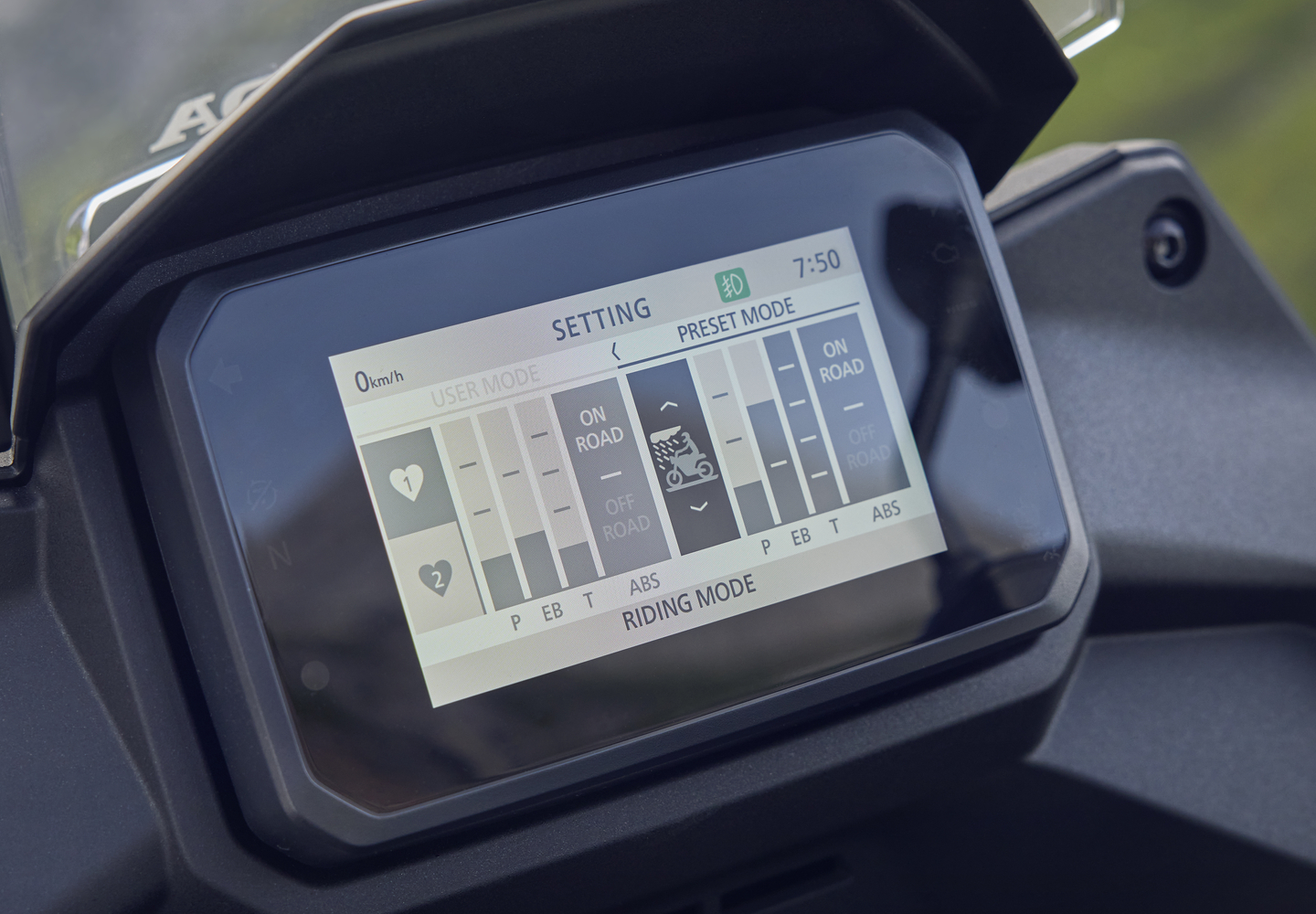 Six Selectable Riding Modes