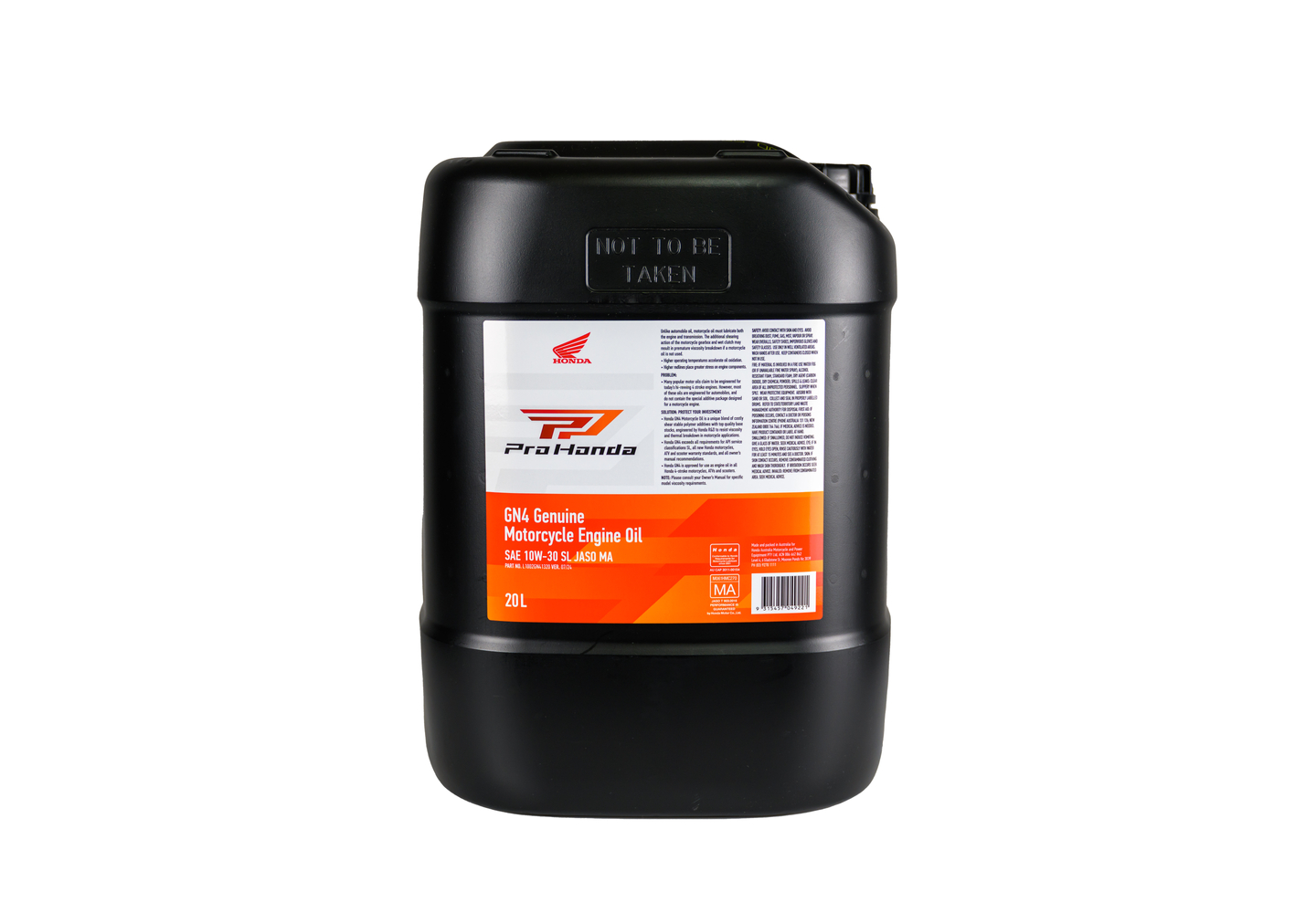Pro Honda GN4 10W-30 Engine Oil (20L)
