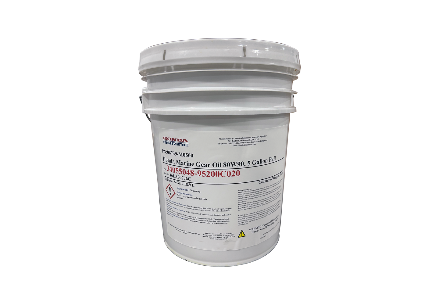 Pro Honda Outboard Motor Gear Case Oil (19L)