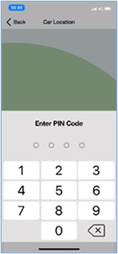 Honda Connect location Enter PIN