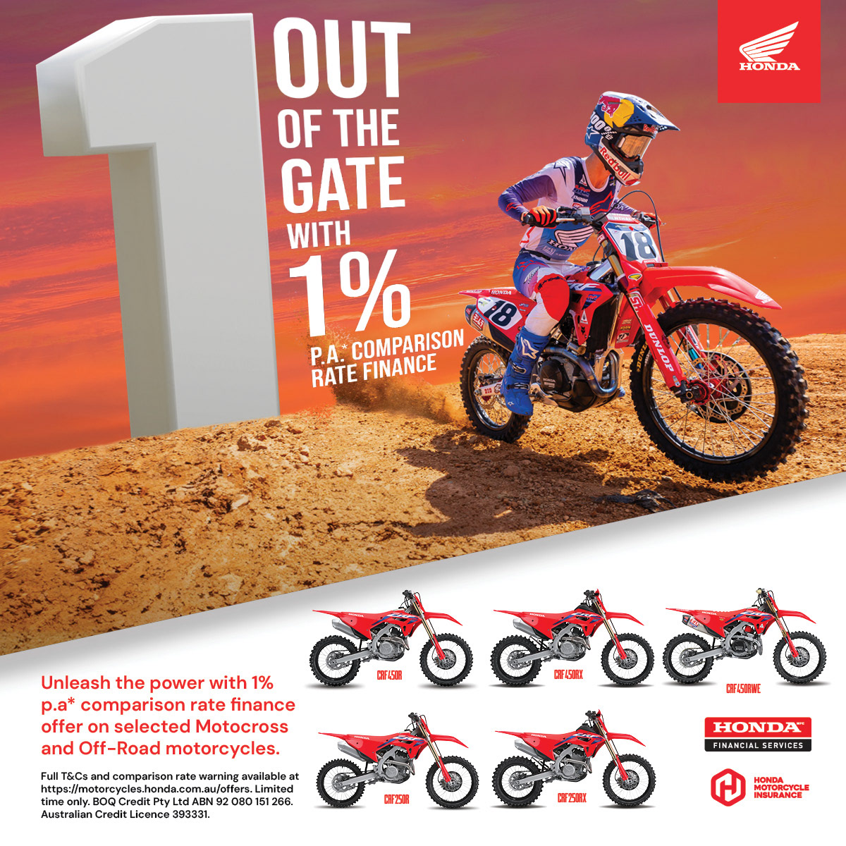 Honda on sale powersports promotions