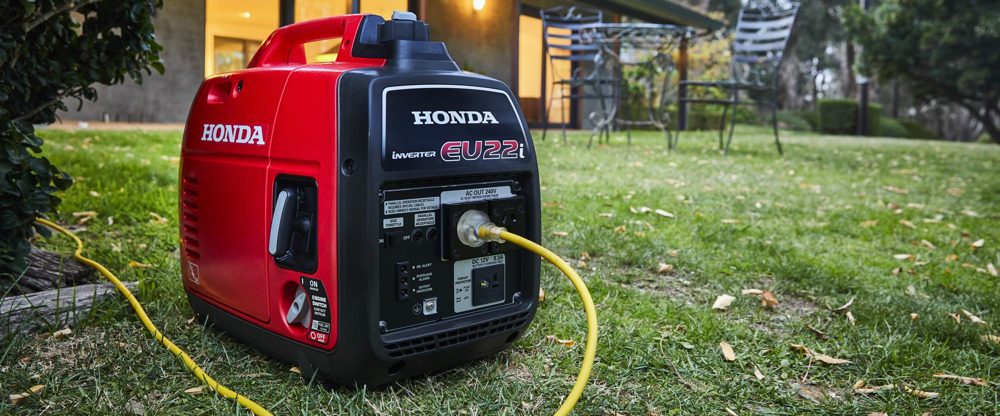 HONDA EU22i, 2.2kVA Portable Quiet Inverter/Pure Sine Wave Generator