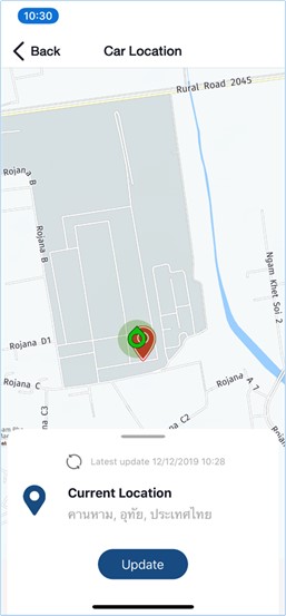 Honda Connect location red pin