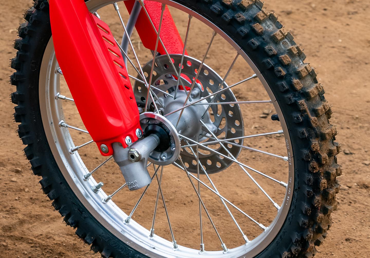 Front and rear disc brakes