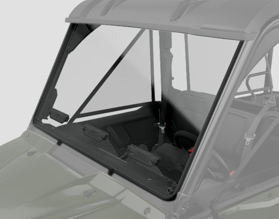 Vented Polycarbonate Windscreen (Hard Coat)