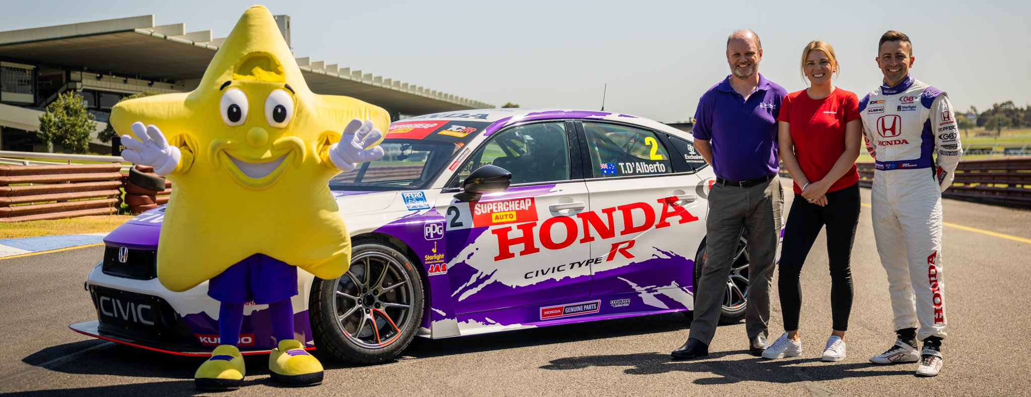 News - Honda Australia and Tony D’Alberto partner to support Starlight Children’s Foundation for the 2024 TCR season