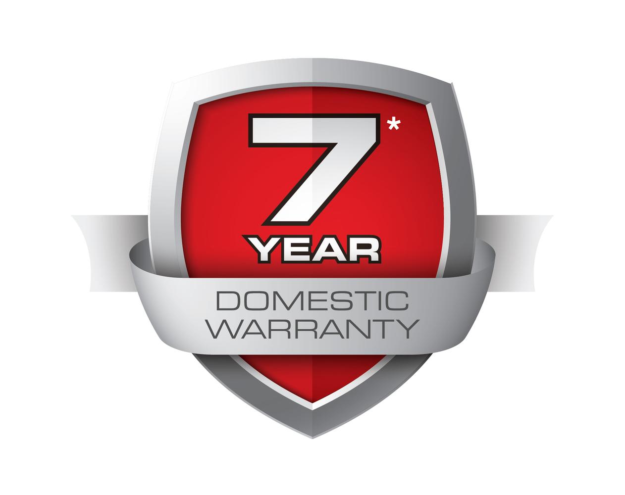 7 Year Domestic Warranty